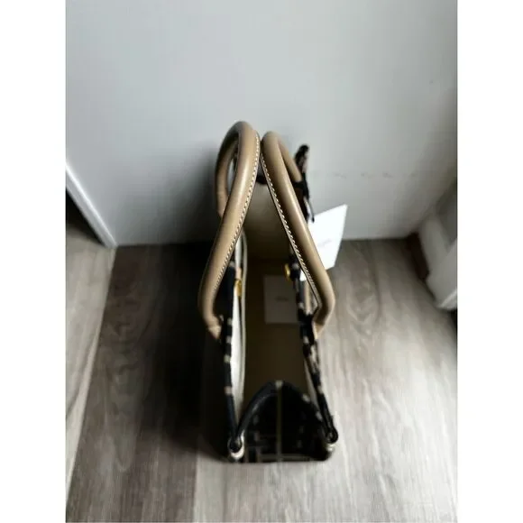 BALMAIN Khaki & Black B-Army 36 Monogram Jacquard Tote $1495 - Picture 10 of 13